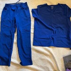 Blue Scrub Set